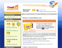 Tablet Screenshot of omnicelbattery.com